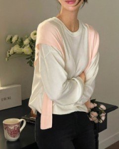 [Planning] Belly back patch sweatshirt