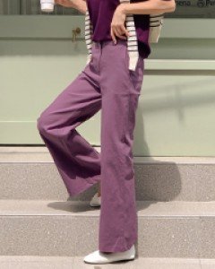 Spandex cotton wide pants