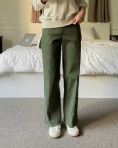 Perfect Cotton Pants 45ver (autumn straight wide pants)