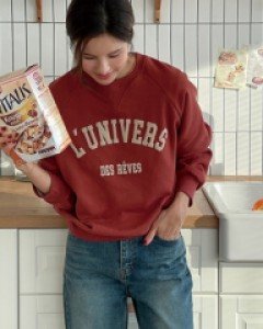 Luniverse double-sided fleece lined sweatshirt