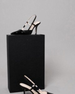 Sling back heel (black)