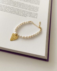 Heart pearl bracelet