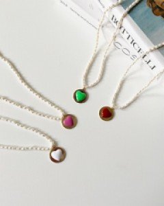 Round heart necklace