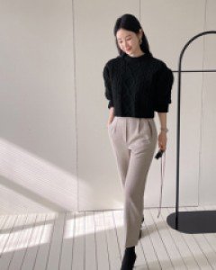 Van wool banding pants