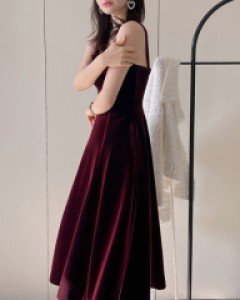 Cherish velvet dress