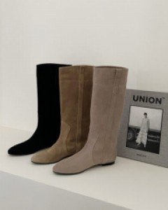 Suede simple boots