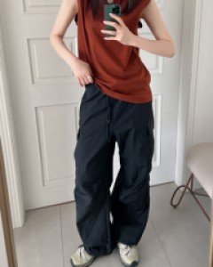 Nylon cargo pants