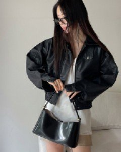 Deva leather blouson