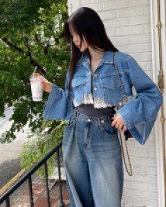 Nana lace denim jacket