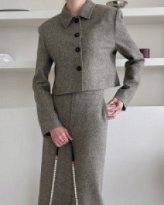 Single wool jacket