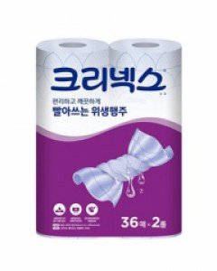 크리넥스 빨아쓰는행주 일회용행주 36매 2롤 47402