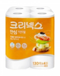 크리넥스 안심 클래식 천연펄프 키친타올 130매 4롤