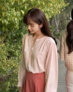 romantic shirring blouse