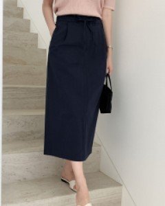 Crunchy bowknot banding skirt