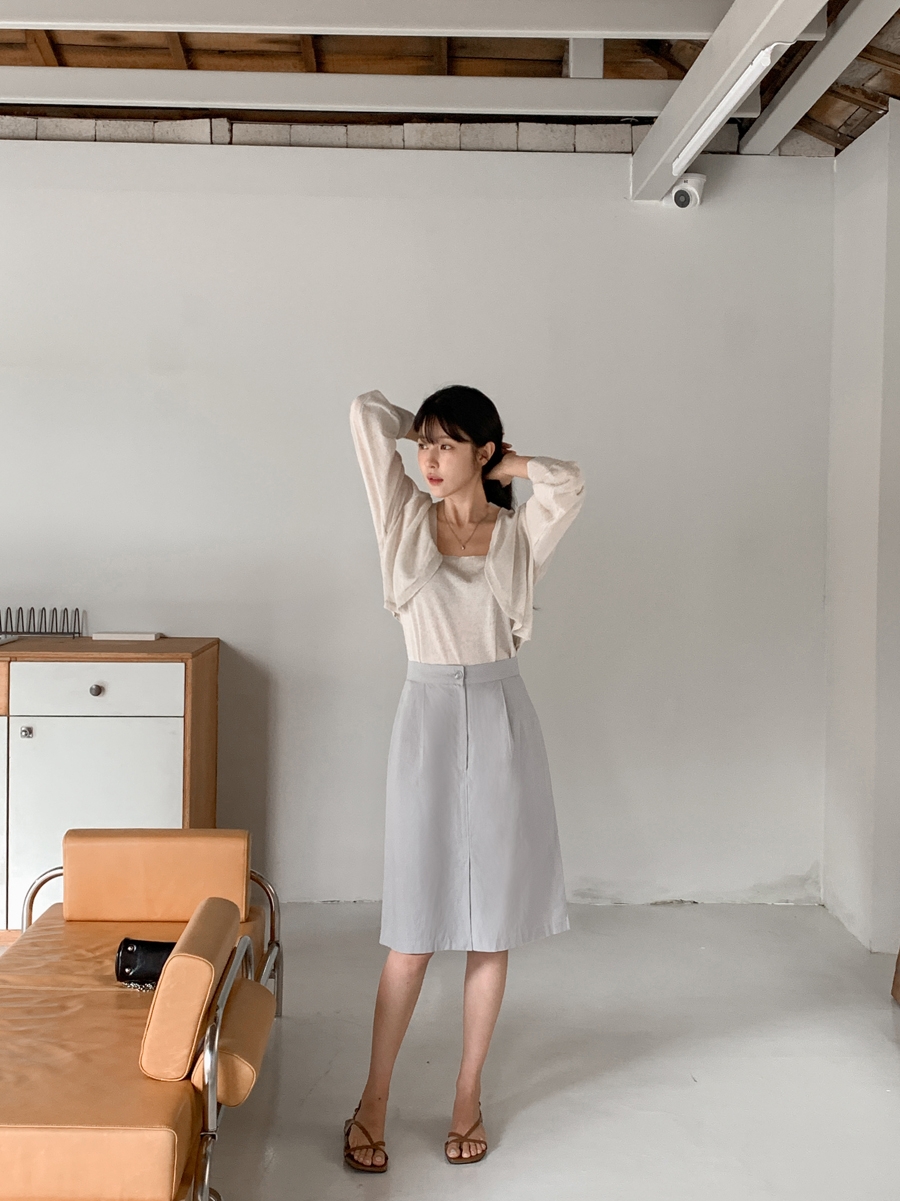 CHERRYKOKO Linen Skirts 75599