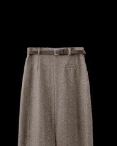 Liang Herringbone Belt Skirt