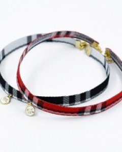 Plaid Ribbon Choker [케플러 최유진 착용]