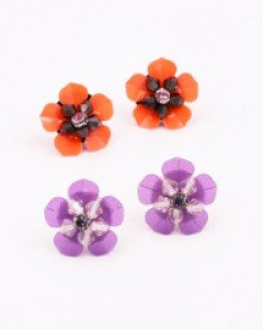 Spangle Flower Coloful Earrings