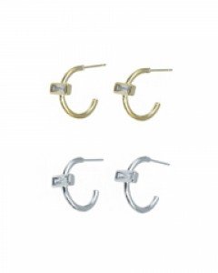 Edge Hoop Earrings [아이유 착용]