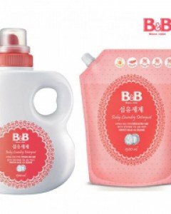 비앤비(B&B) 섬유 세제 / 용기-1800ml 캡리필-1800ml / 무루무루열매 천연거품세탁 아기 신생아 유아 빨래 세제