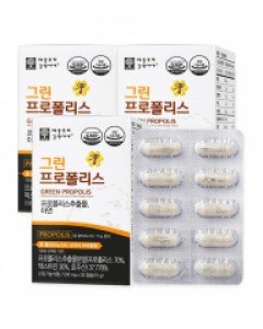 애플트리김약사네 그린 프로폴리스 500mg x 30캡슐 x 3박스 3개월분