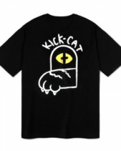 [NSTK] Kick-Cat Tee (Black)_K22QB642