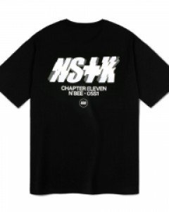 [NSTK] Misalign Tee (Black)_K22QB619