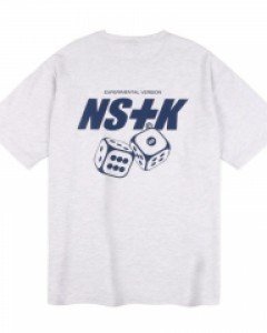 [NSTK] Kick Dice Tee (Light  Melange)_K22QB603