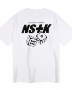 [NSTK] Kick Dice Tee (White)_K22QB603