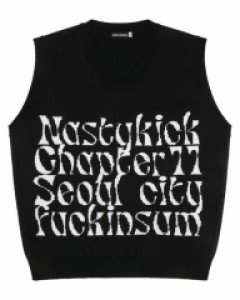 [NSTK] Kinsum Knit Vest (Black)_K22QB634