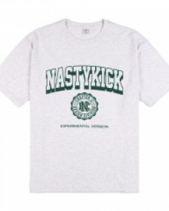 [NSTK] College Logo Tee (Light Melange)_K22QB608