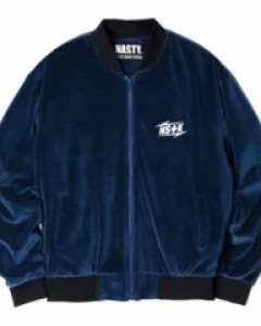 [NK] NSTK LT LOGO VELOURS JACKET NAVY (NK18A091H)