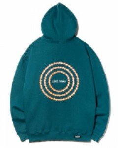 [NK] NSTK FLAME CIRCLE HOODIE BLUE GREEN (NK18A029H)