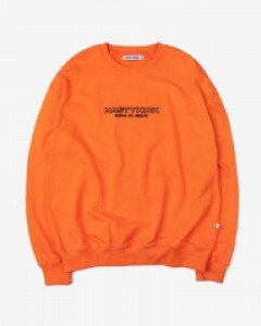 [NK] BASIC LOGO SWEATSHIRTS (ORANGE) (19FW-K010)