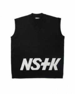 [NK] NSTK STANDING KNIT VEST BLK (NK19S021H)