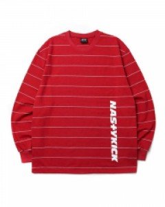 [NK] STRIPE N-SOLID LONGSLEEVE TEE RED (NK19S037H)