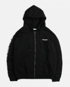 [NK] NSTK LINE HOODIE ZIP-UP (BLACK) (19FW-K026)