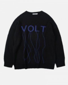 [NK] WAVY VOLT KNIT (BLK) (19FW-K023)