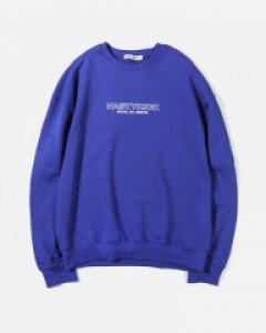 [NK] BASIC LOGO SWEATSHIRTS (BLUE) (19FW-K010)