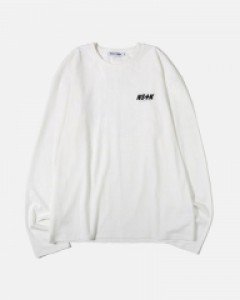 [NK] WOLRD LONGSLEEVE TEE (WHT) (19FW-K004)