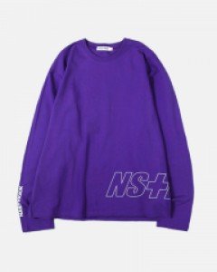 [NK] LINE LOGO LONGSLEEVE TEE (PURPLE) (19FW-K003)