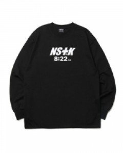 [NK] NSTK 822 SPLIT LONGSLEEVE TEE BLK (NK19S019H)