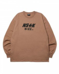 [NK] NSTK 822 SPLIT LONGSLEEVE TEE BROWN (NK19S019H)