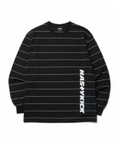 [NK] STRIPE N-SOLID LONGSLEEVE TEE BLK (NK19S037H)