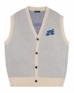 [NK] Cooling Center Knit Vest (Ivory)_K23QA118