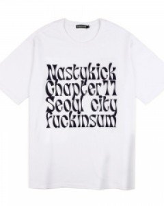 [NK] Kinsum Logo Tee (Wht-Blk)_K23QB644