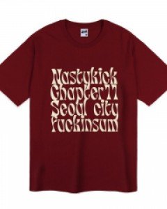 [NK] Kinsum Logo Tee (Burgundy)_K23QB644