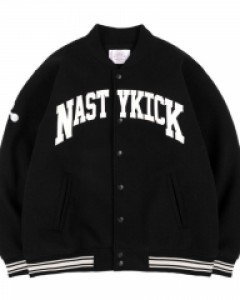 [NK] Laconic Varsity Jacket (Black)_K23ZA218