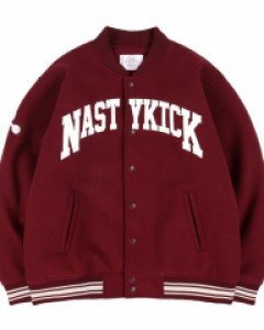 [NK] Laconic Varsity Jacket (Burgundy)_K23ZA218