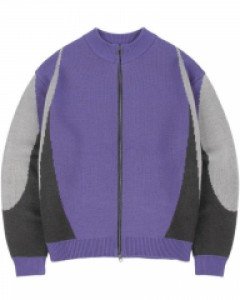 [NK] Defy Knit Zip Up (Purple)_K23ZA213